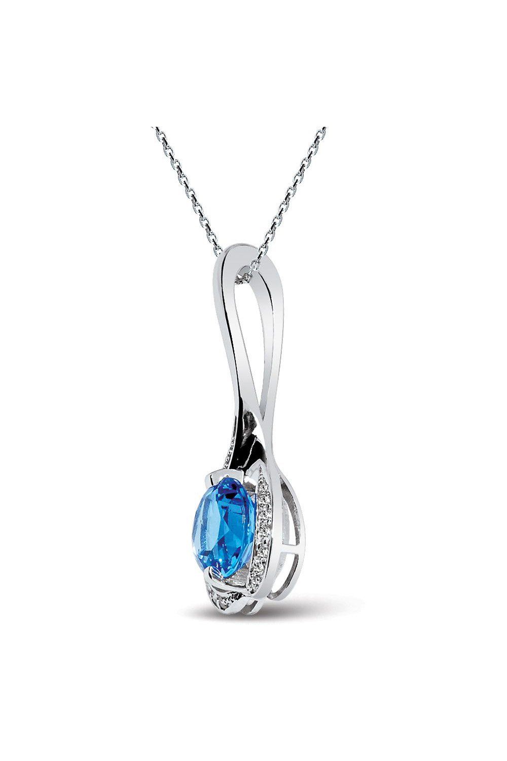 Pırlanta Topaz Birtanem Burç Kolyesi (GK00119)