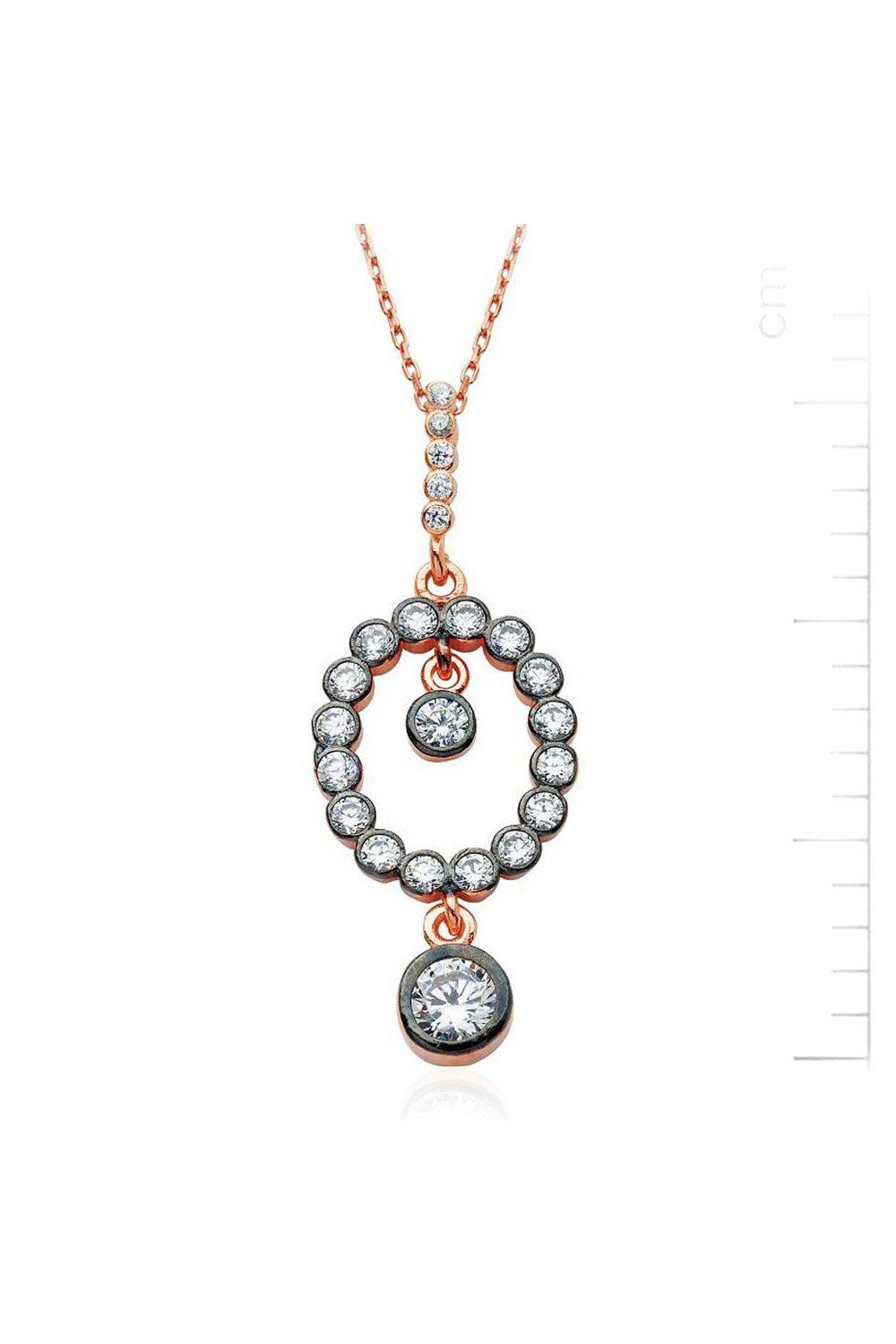 Gümüş Oval Tek Aşkım Kolye (GK00278)