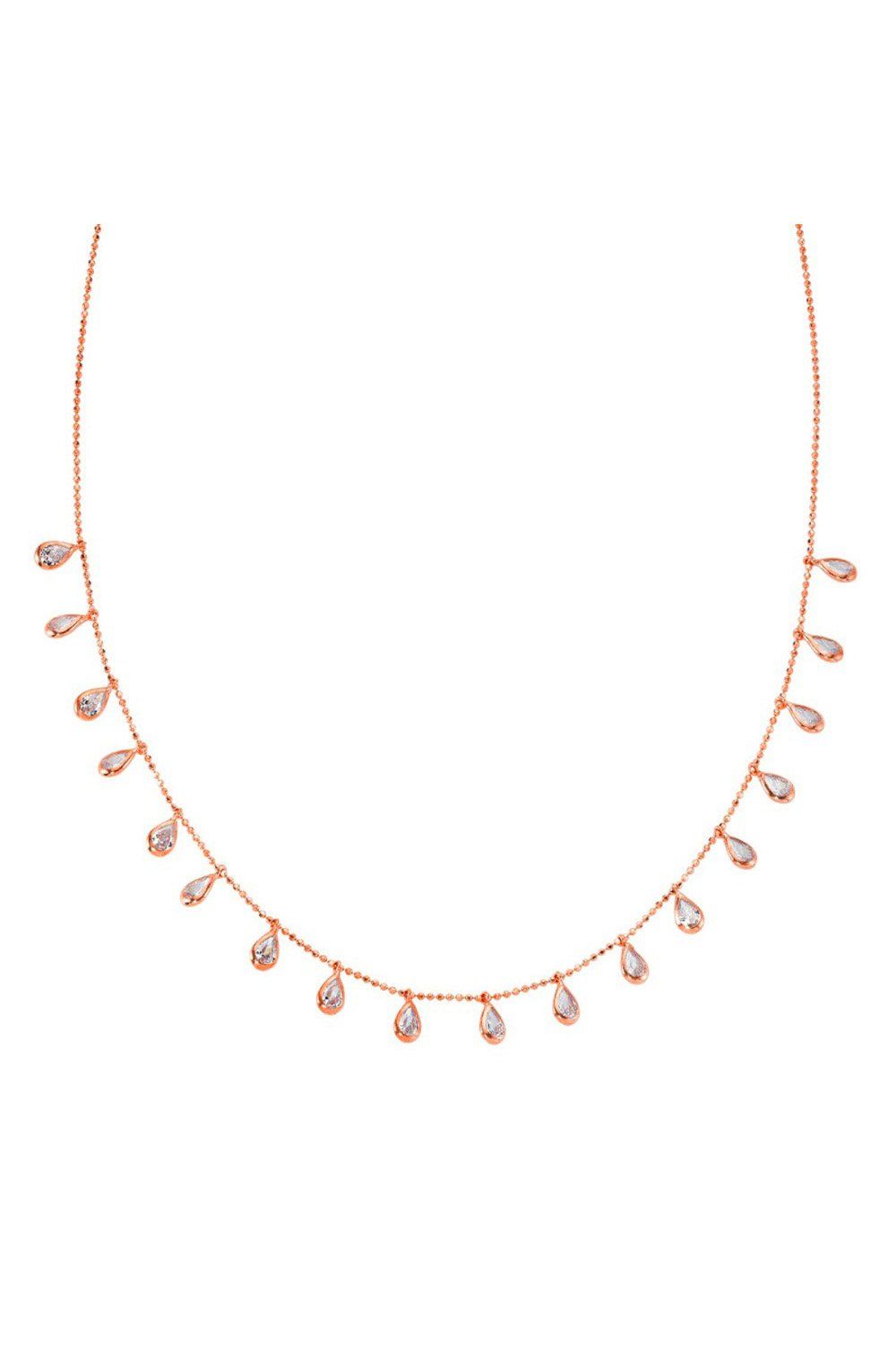 Damla Tifani Rose Gümüş Kolye (GK00493)