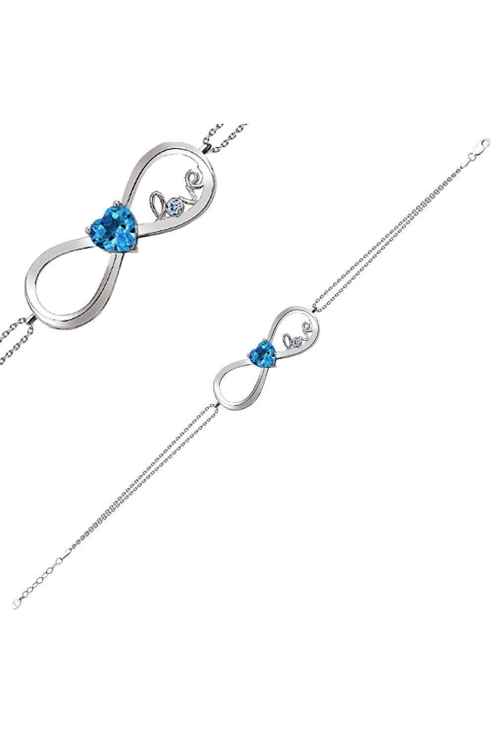 Topaz Sonsuz Aşkıma Pırlanta Bileklik (GPB0014)
