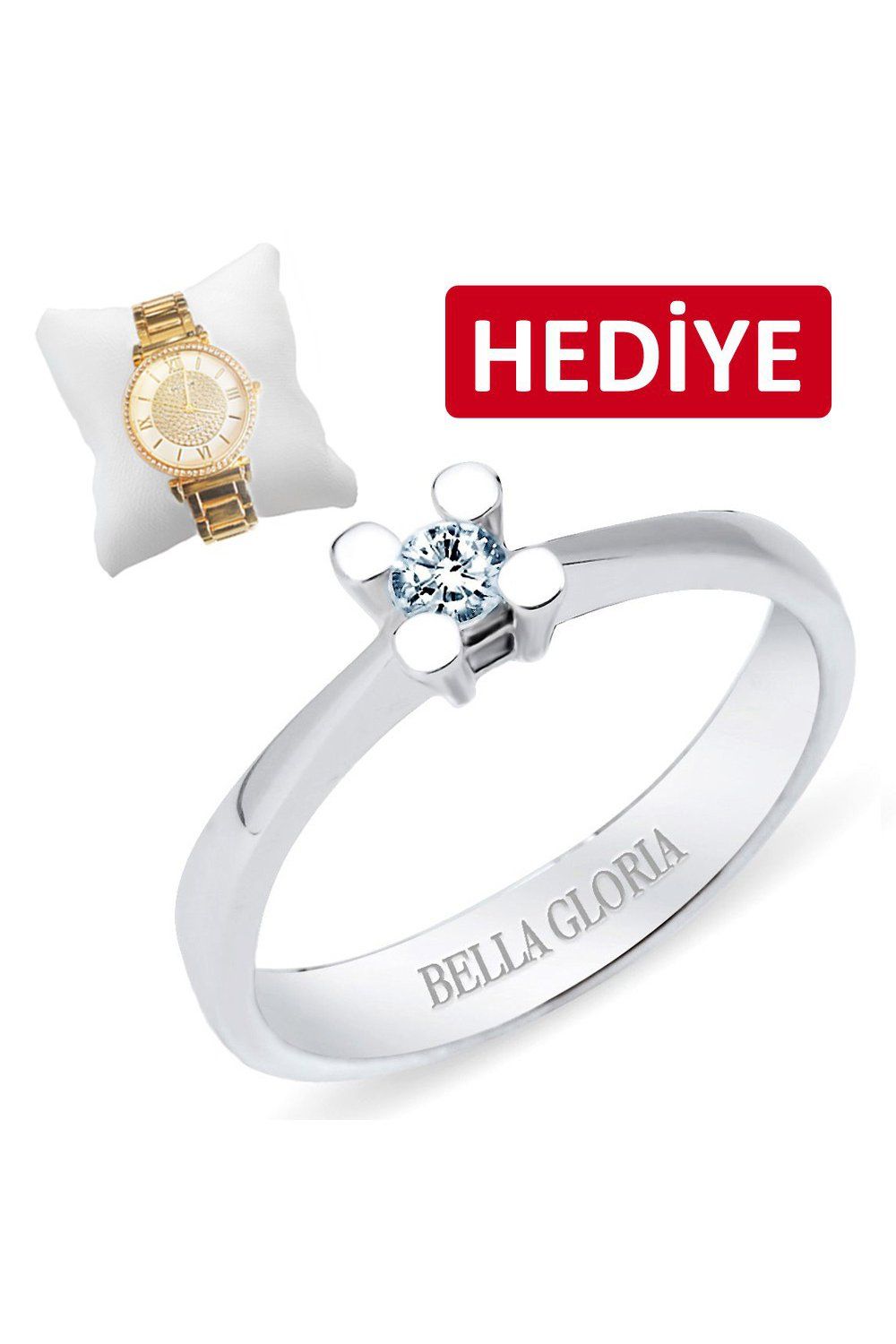 0,09ct Tektaş Pırlanta Yüzük