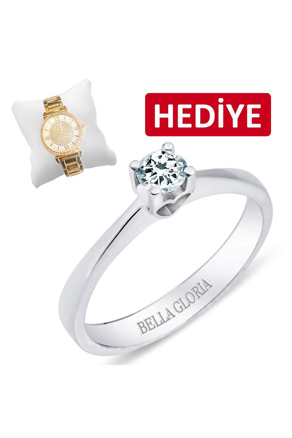 0,13ct Tektaş Pırlanta Yüzük (SLTK114)