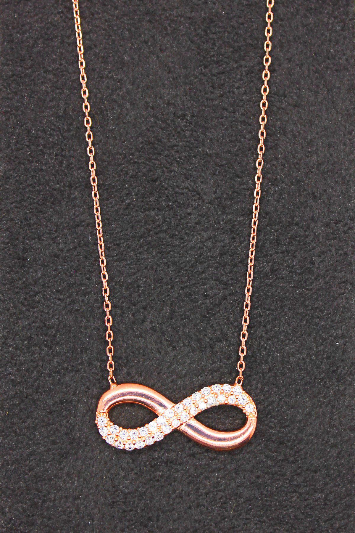 Sonsuzluk Rose Gümüş Kolye (TGK0099)