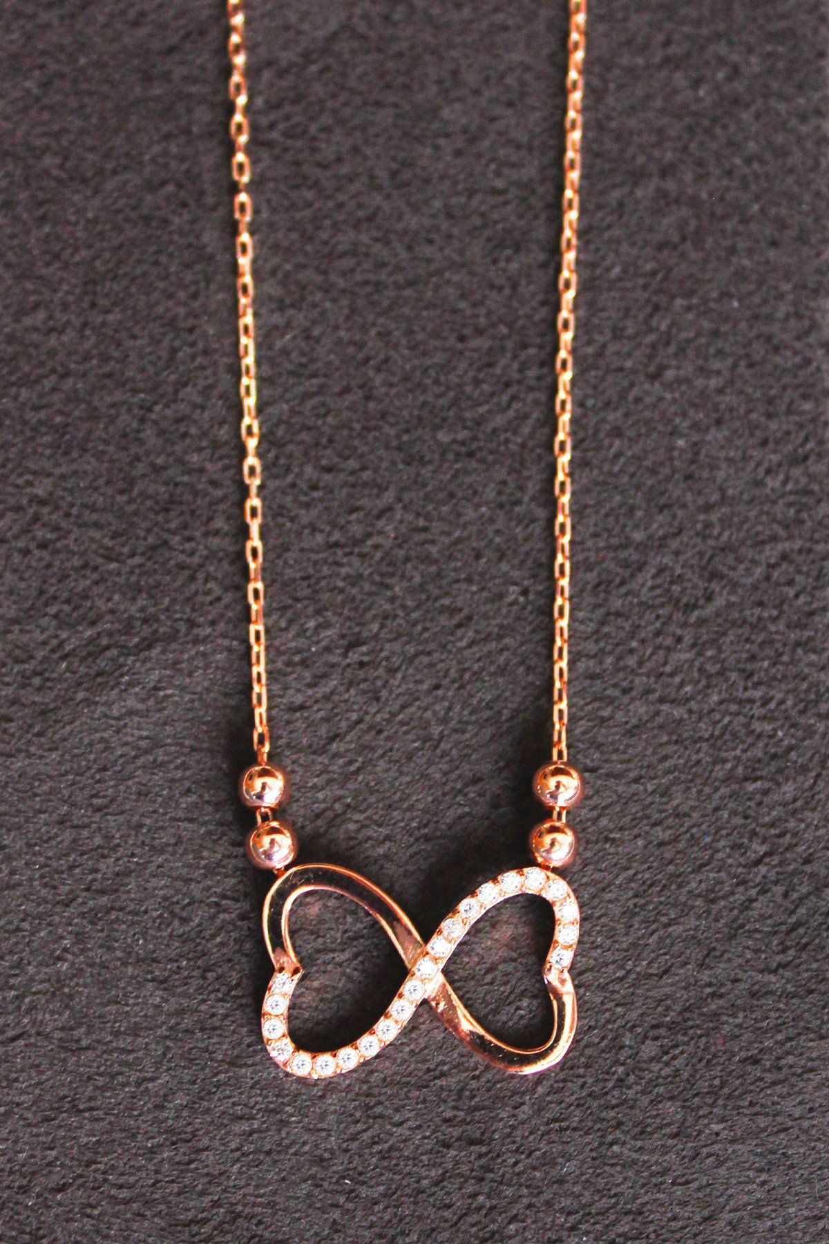 Sonsuzluk Rose Gümüş Kolye (TGK0131)