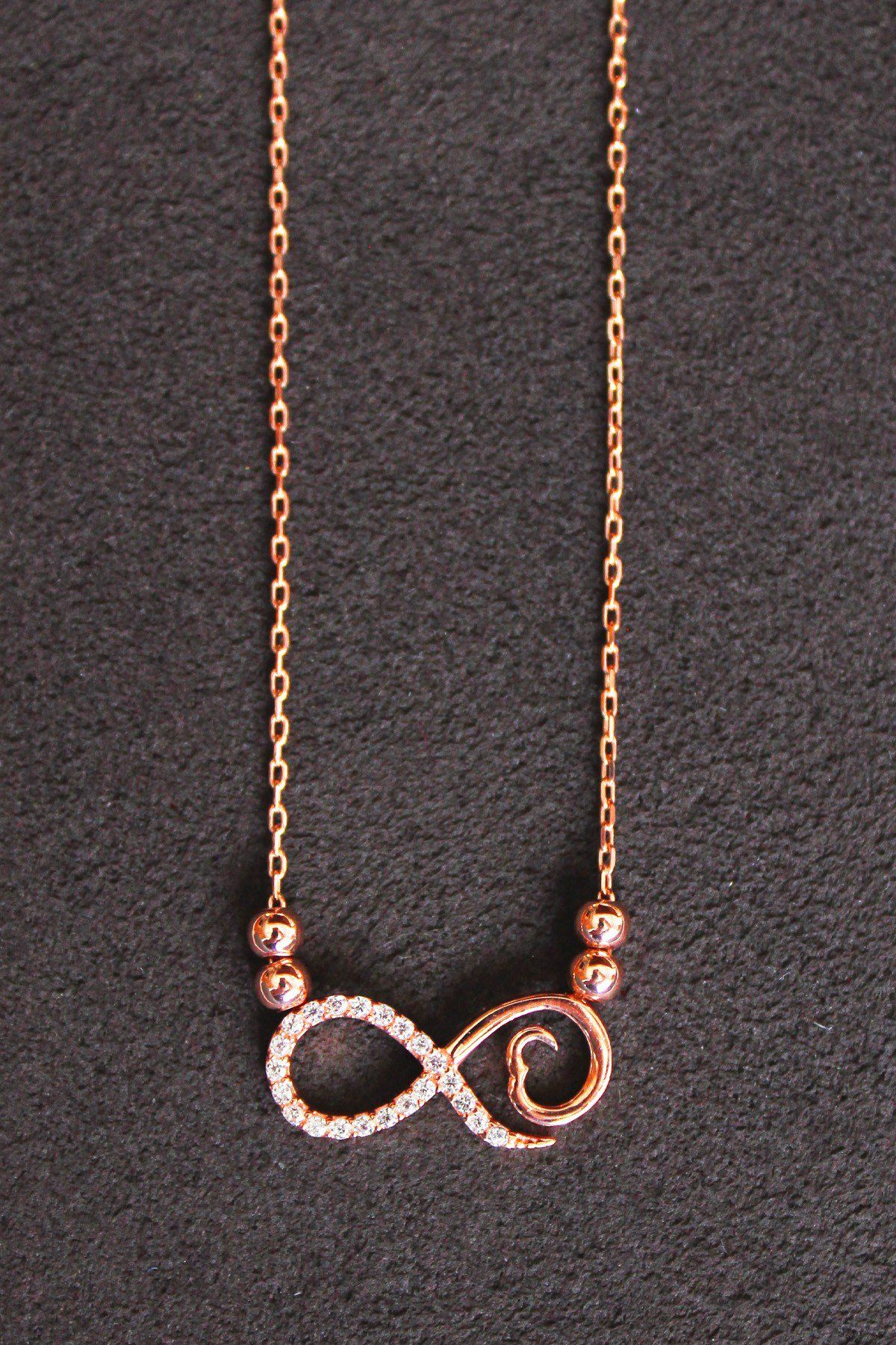 Sonsuzluk Rose Gümüş Kolye (TGK0135)