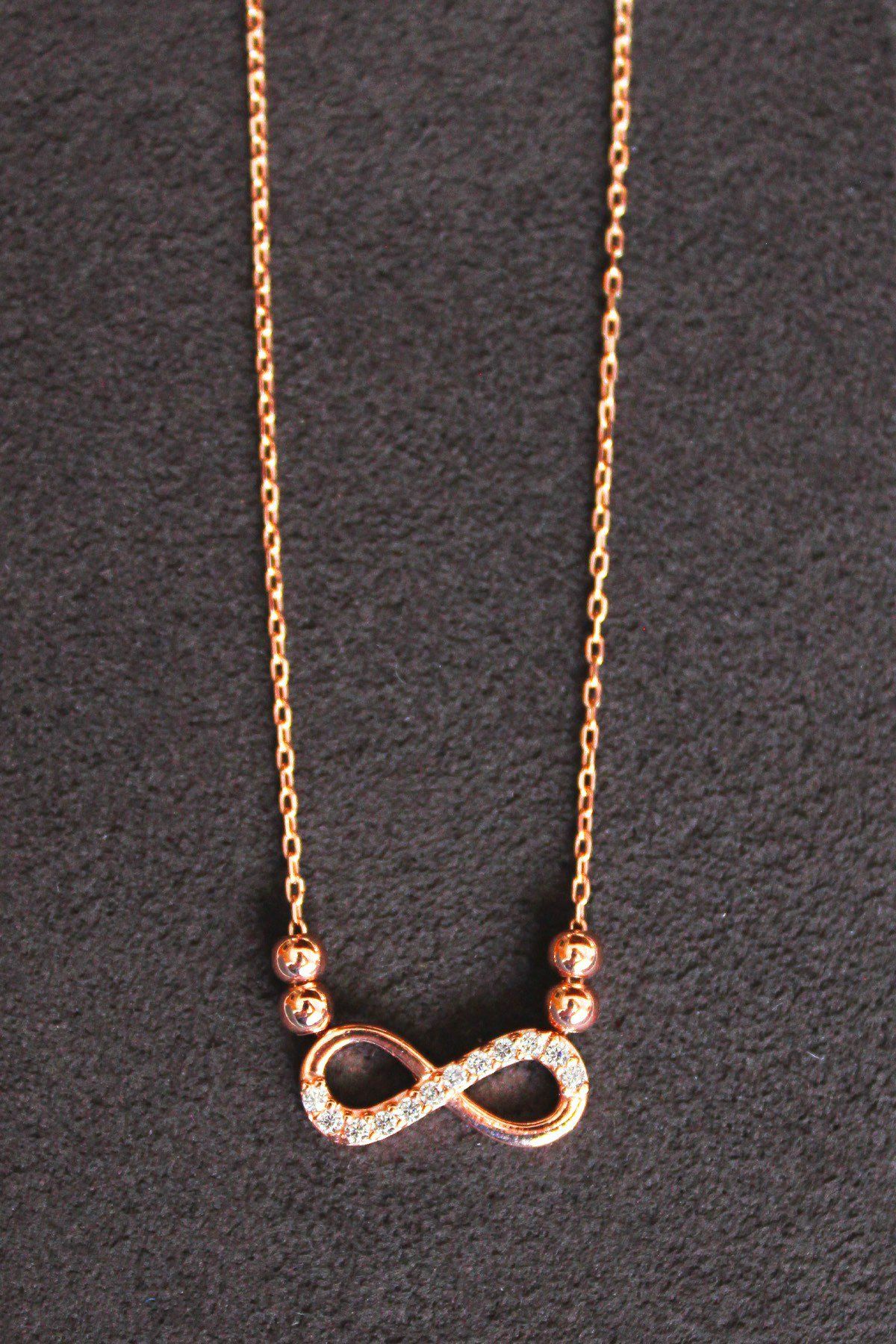 Sonsuzluk Rose Gümüş Kolye (TGK0136)