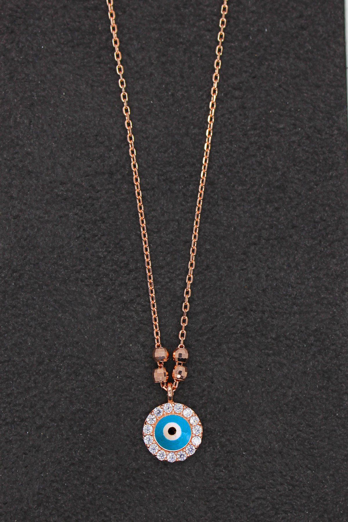 Nazar Rose Gümüş Kolye (TGK0197)