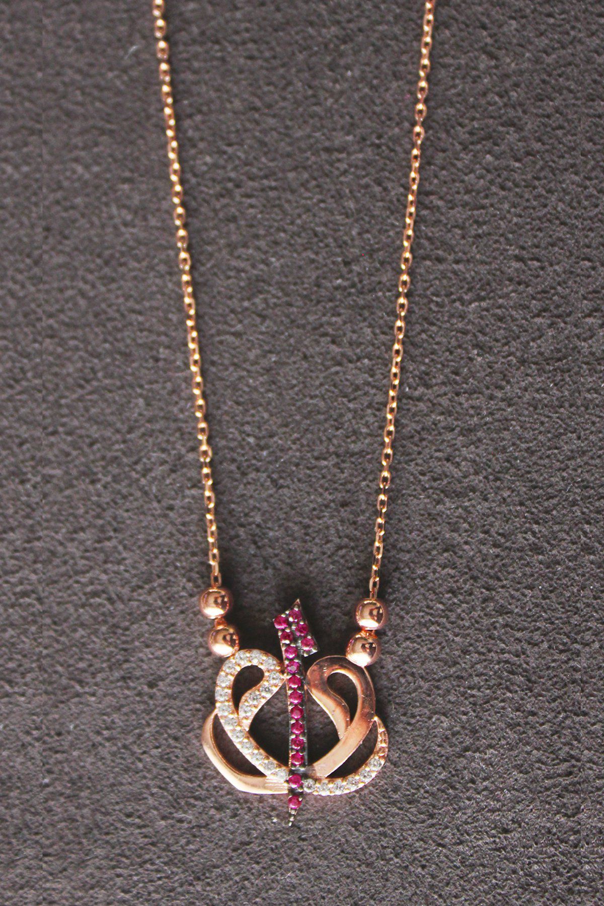 Elif Vav Rose Gümüş Kolye (TGK0209)