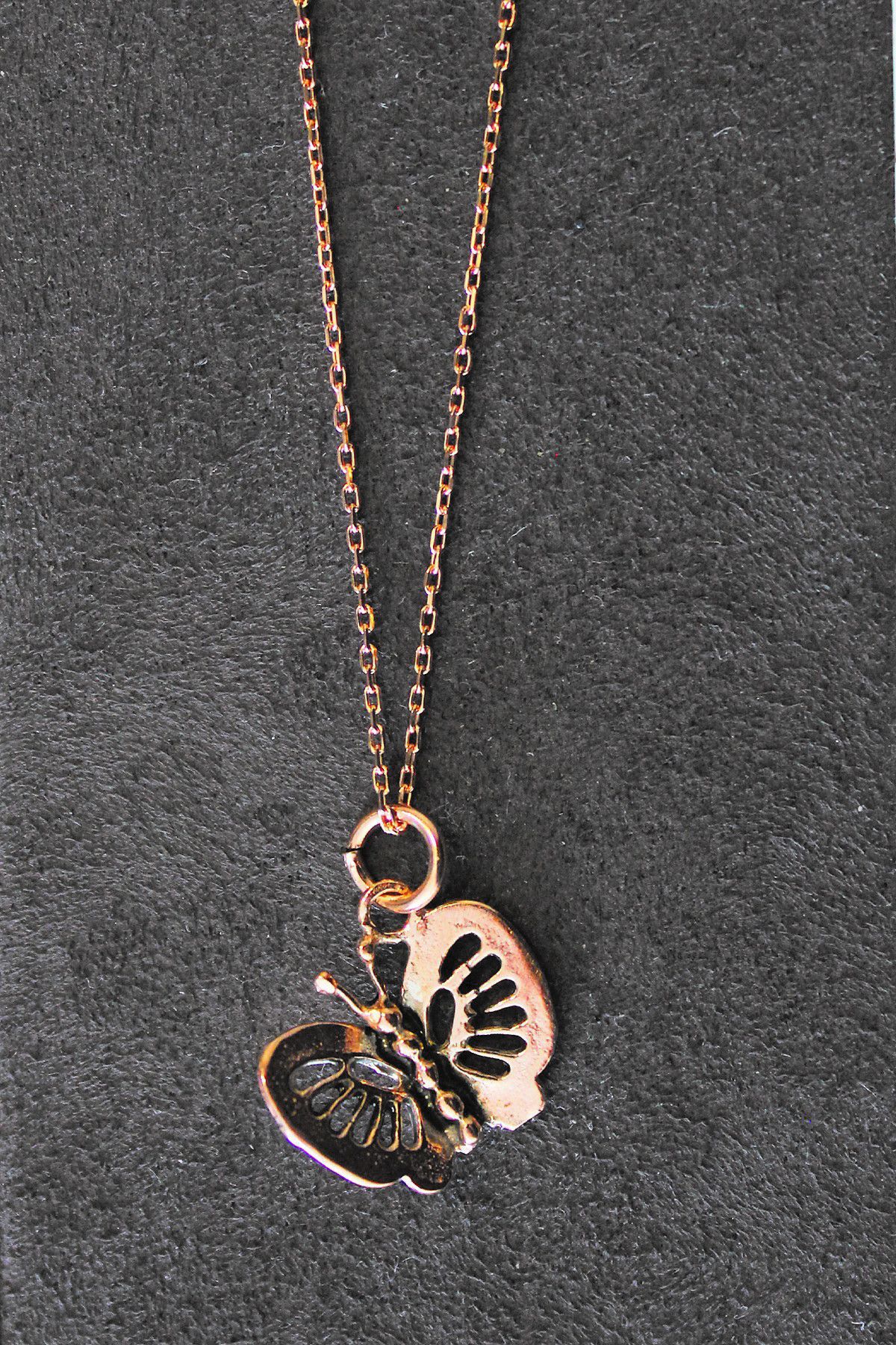 Kelebek Rose Gümüş Kolye (TGK0299)