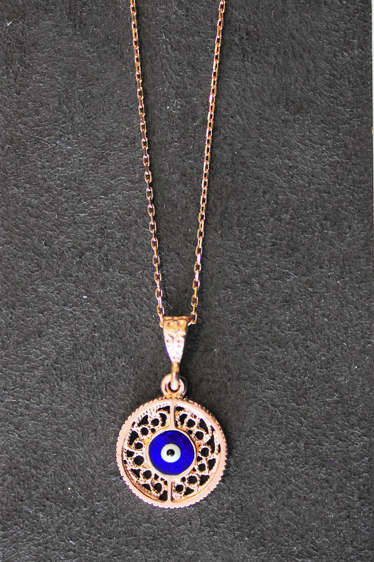 Nazarlı Rose Gümüş Kolye (TGK0328)