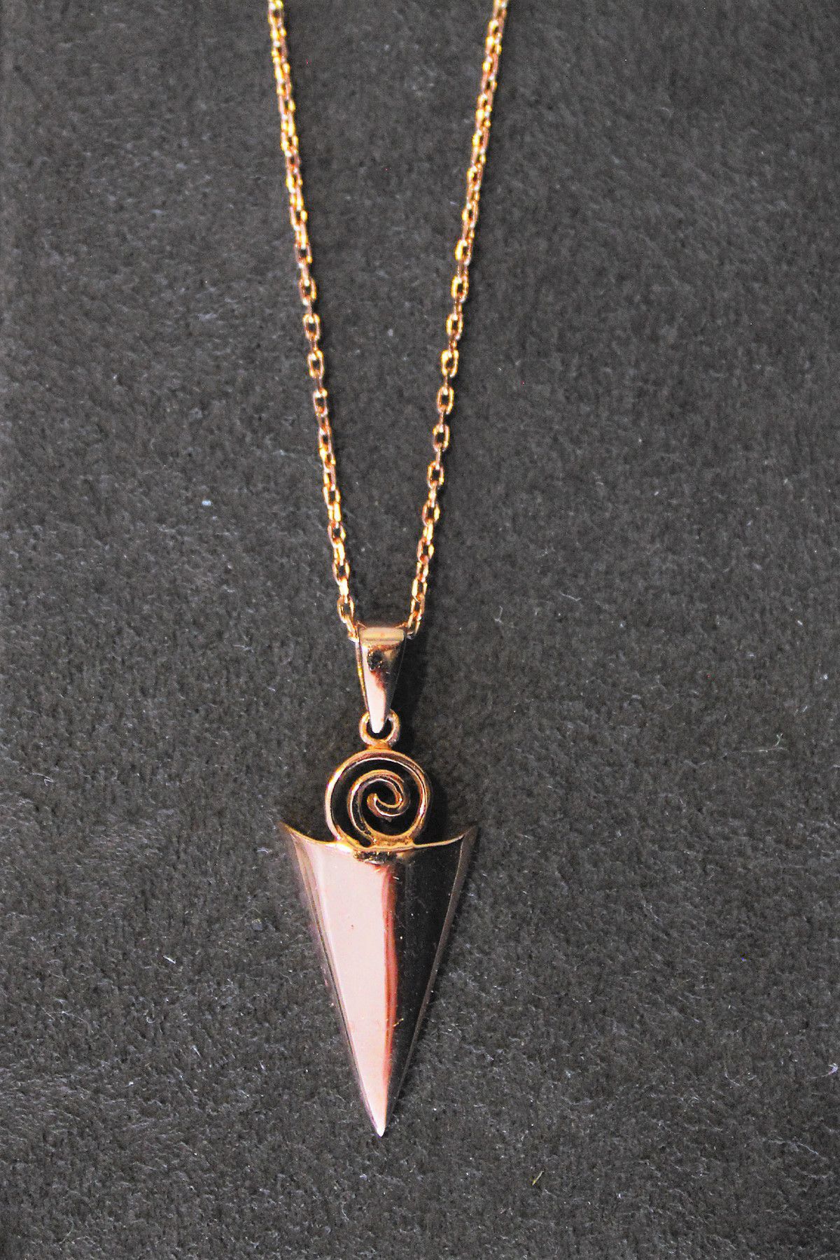 Fantezi Rose Gümüş Kolye (TGK0335)