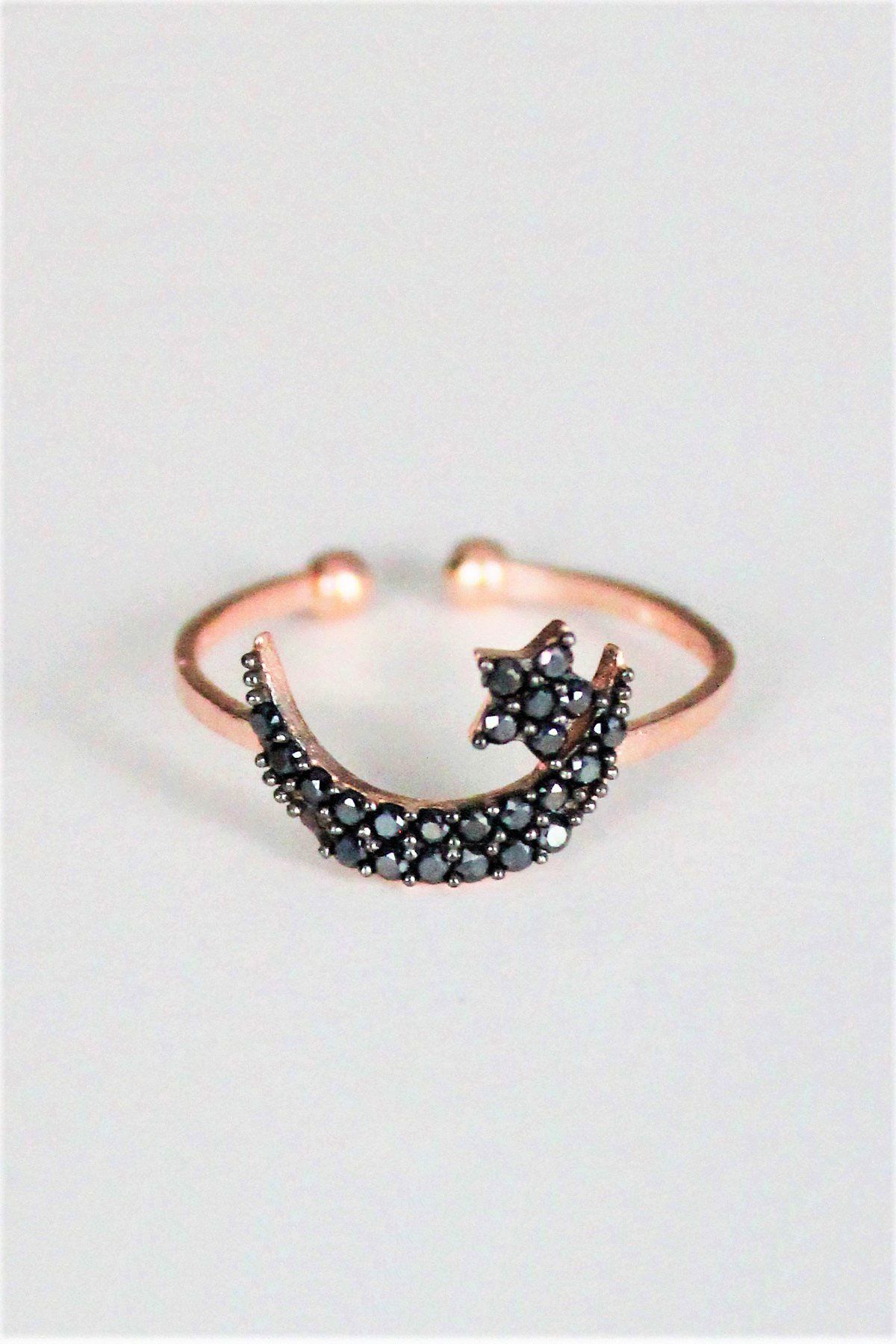 Ayyıldız Rose Gümüş Yüzük (TGY0012)