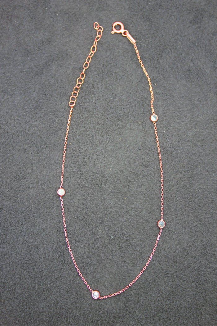 Tifani Rose Gümüş Halhal (GHL0008)