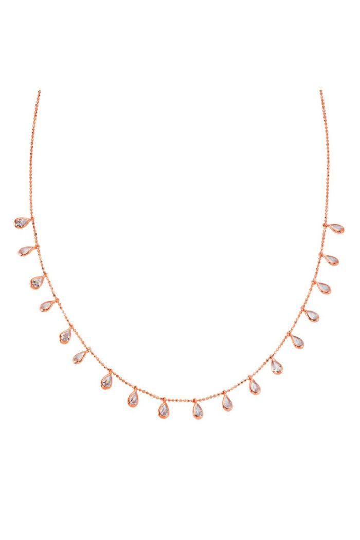 Damla Tifani Rose Gümüş Kolye (GK00493)