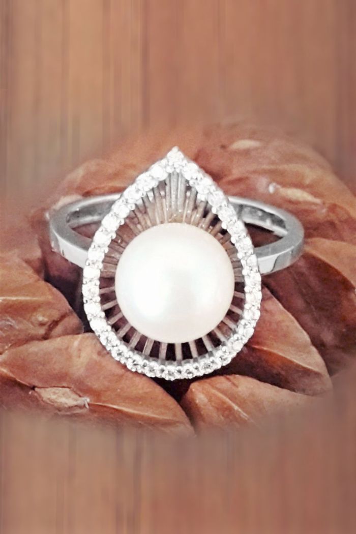 Damla İnci Gümüş Yüzük (GY00361)