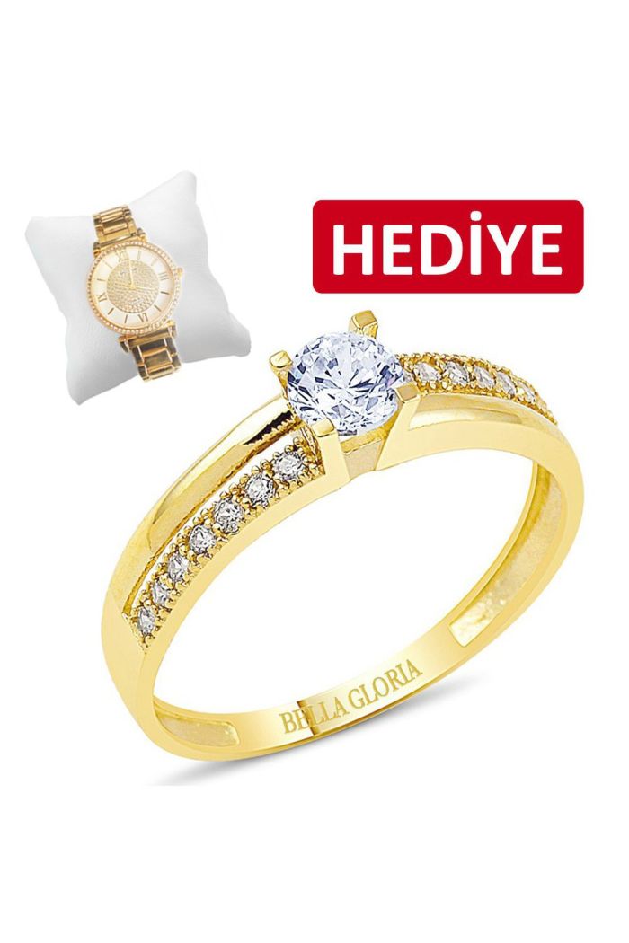 Çıtır Altın Tektaş Yüzük (PR78007)