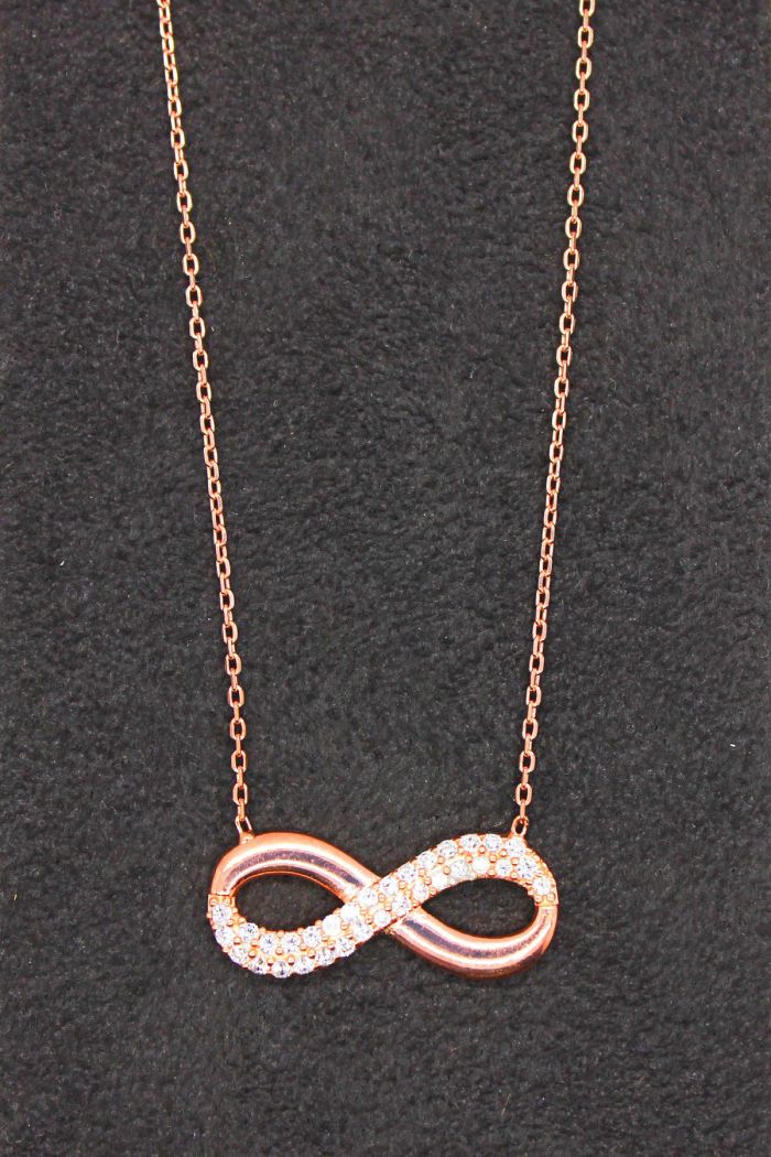 Sonsuzluk Rose Gümüş Kolye (TGK0099)