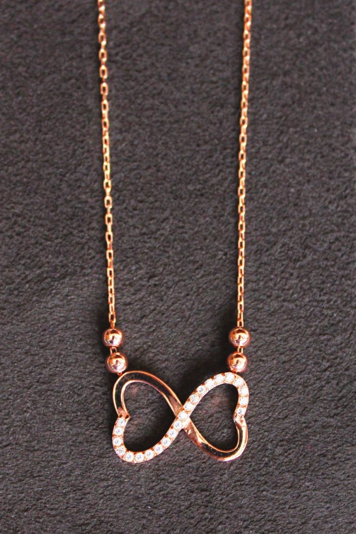 Sonsuzluk Rose Gümüş Kolye (TGK0131)