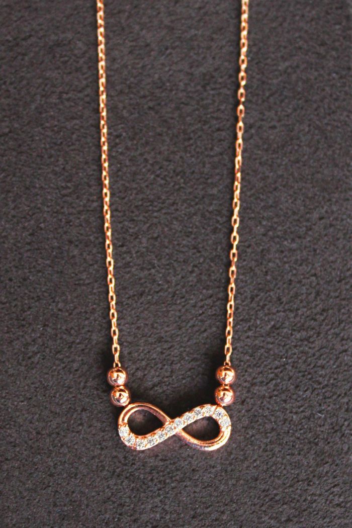 Sonsuzluk Rose Gümüş Kolye (TGK0136)