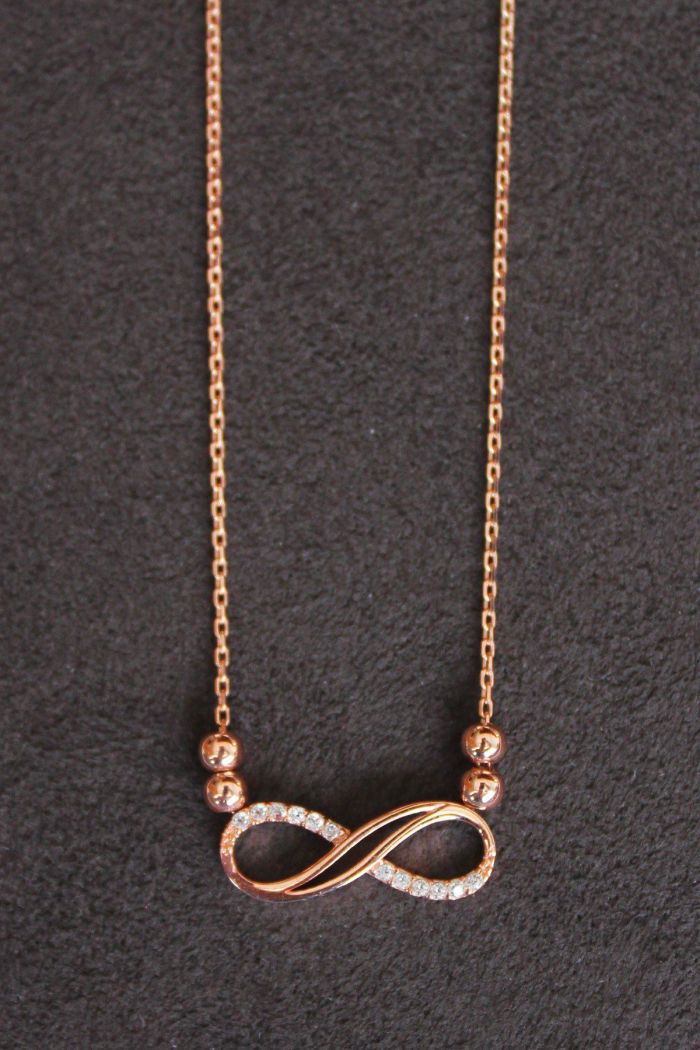 Sonsuzluk Rose Gümüş Kolye (TGK0151)