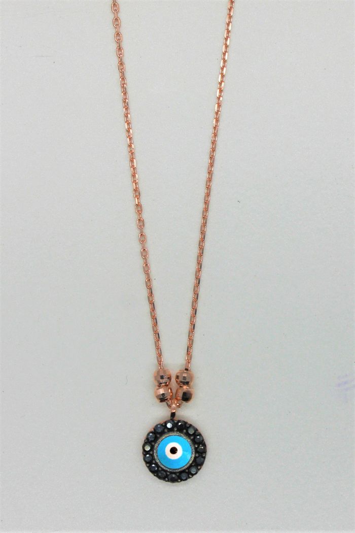 Nazar Rose Gümüş Kolye (TGK0199)