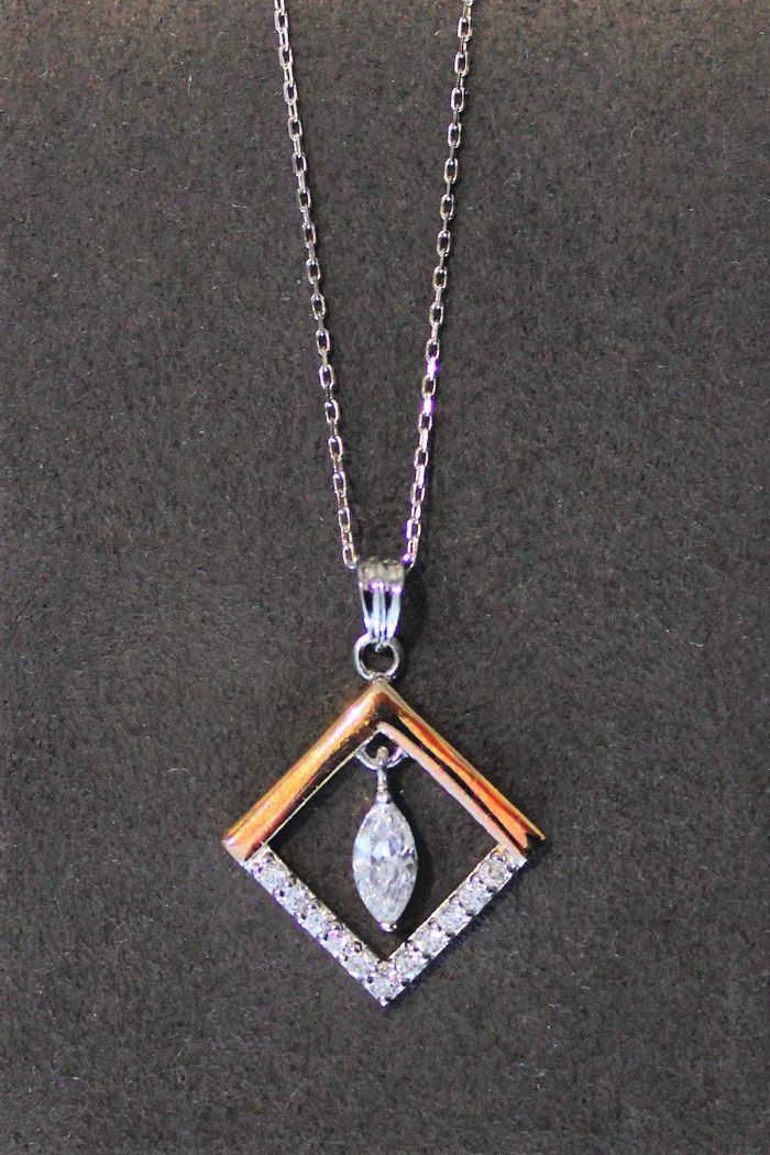 Sallantılı Gümüş Kolye (TGK0228)
