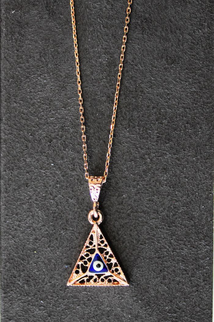 Nazarlı Rose Gümüş Kolye (TGK0326)
